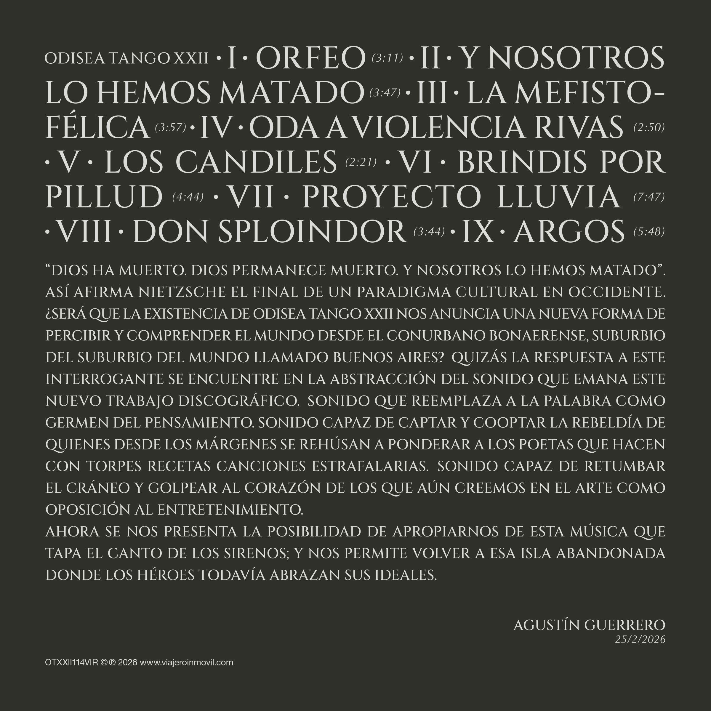 Odisea Tango XXII
